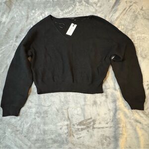 Dynamite Black V-Neck Sweater for Women

#1377